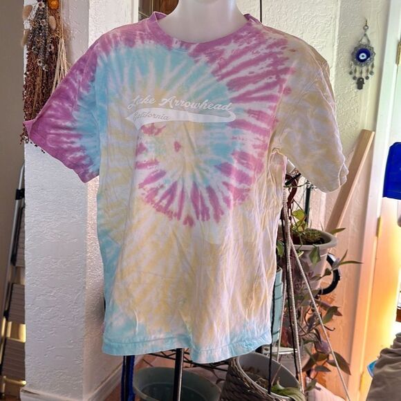 Ragwear USA Lake Arrowhead Multi-Color Tie Dye Short Sleeve T-Shirt Size XL - Picture 1 of 4